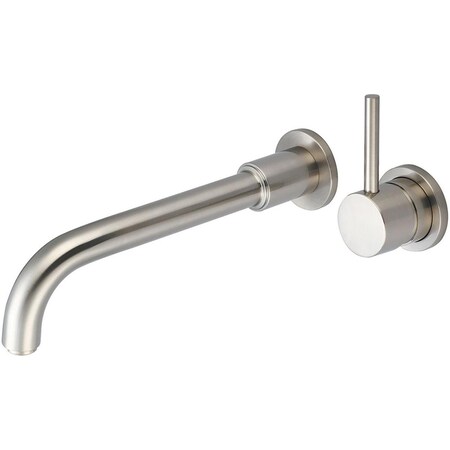 Single Handle Lavatory Wall Mount Vessel Filler - Brushed Nickel